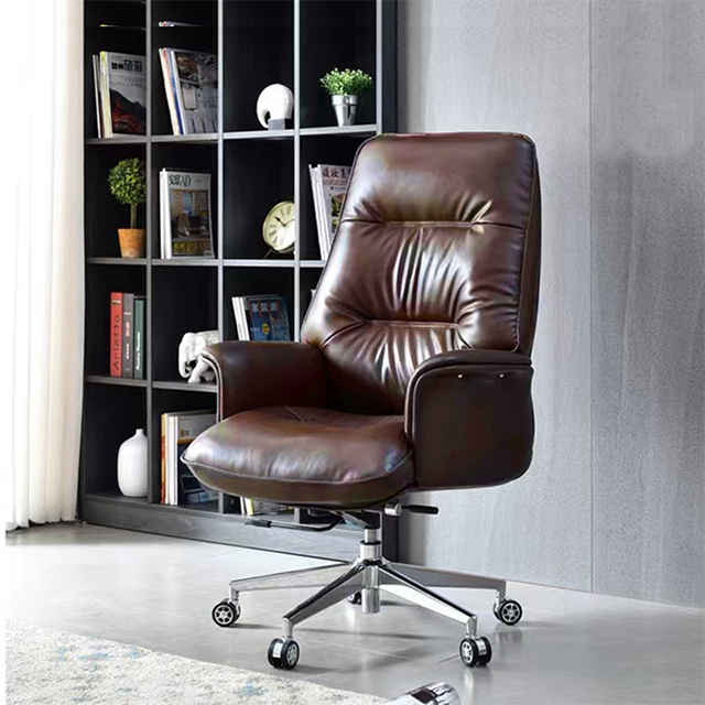 High Back Leather Office Chair Manager Office Chair Executive Desk