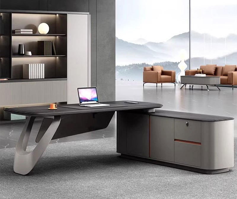 Mesa executiva premium FL-RGT04 constru&iacute;da com materiais de alta qualidade – n&iacute;vel premium da cole&ccedil;&atilde;o de mesas executivas Liyu